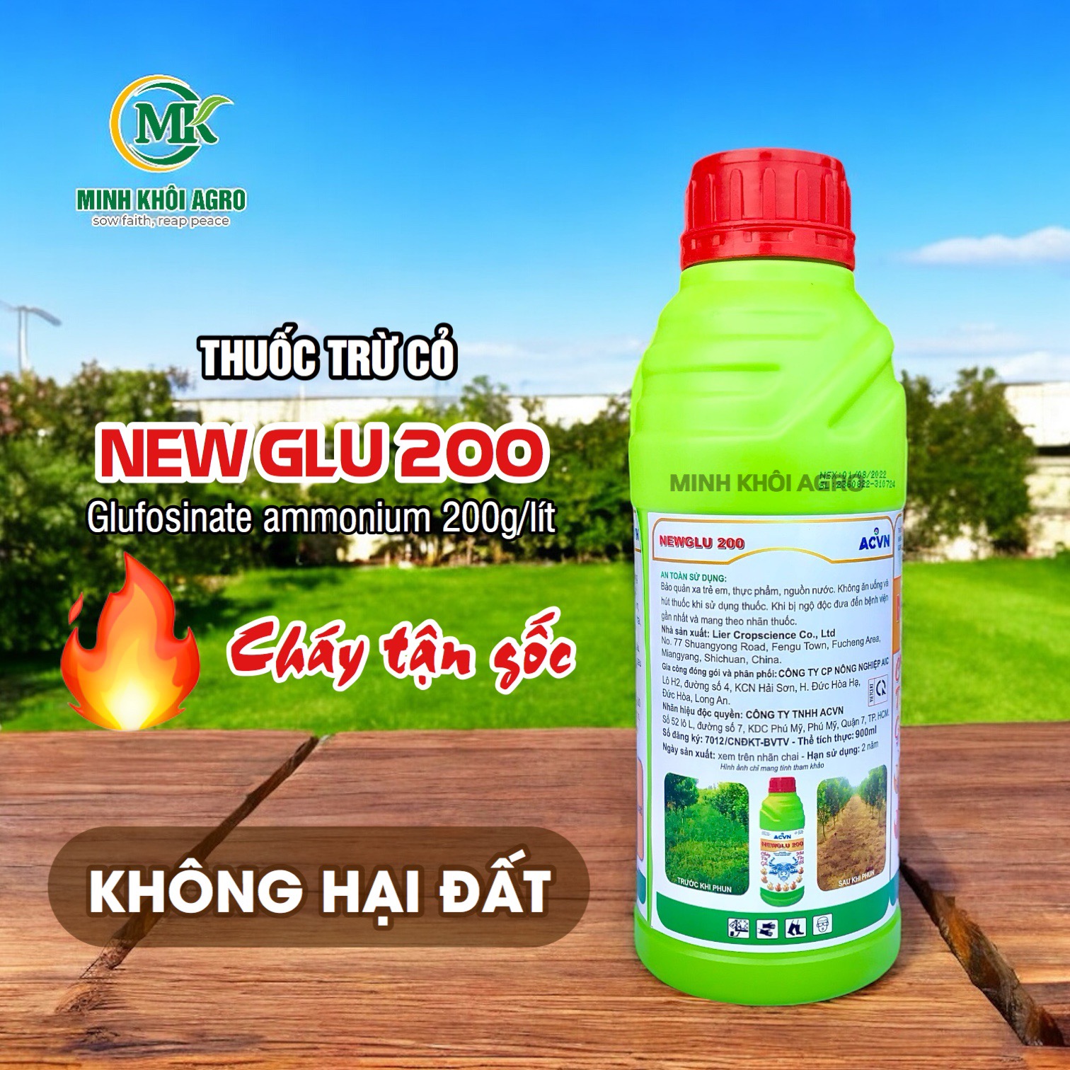 Thuốc trừ cỏ Gluriver 200SL (NEWGLU 200)